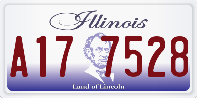 IL license plate A177528
