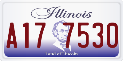 IL license plate A177530