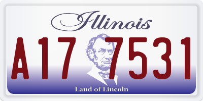 IL license plate A177531