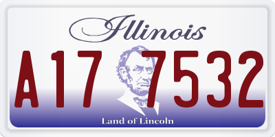 IL license plate A177532