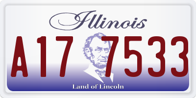IL license plate A177533