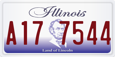IL license plate A177544