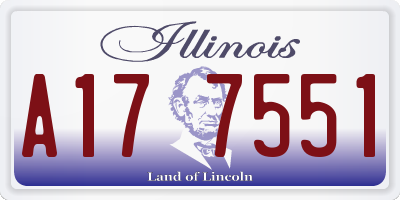 IL license plate A177551