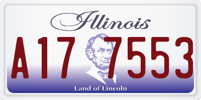 IL license plate A177553
