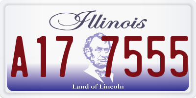 IL license plate A177555