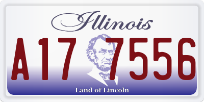 IL license plate A177556