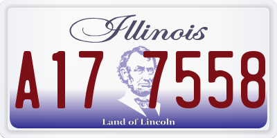 IL license plate A177558