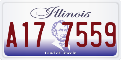 IL license plate A177559