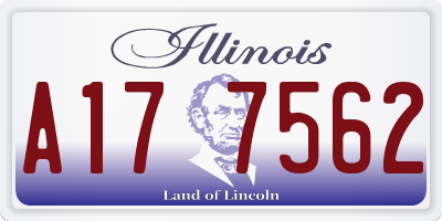 IL license plate A177562