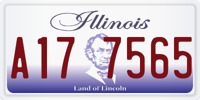 IL license plate A177565