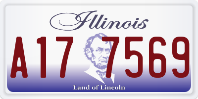 IL license plate A177569