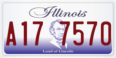 IL license plate A177570
