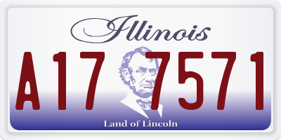IL license plate A177571