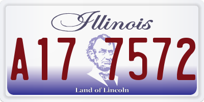 IL license plate A177572