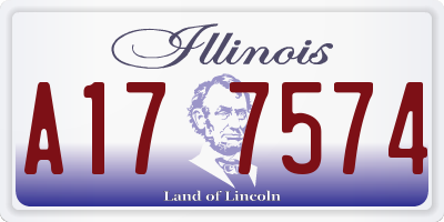 IL license plate A177574