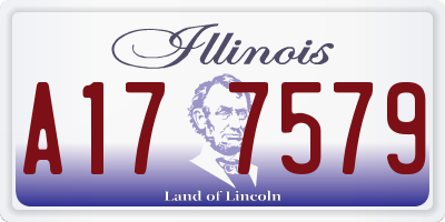 IL license plate A177579
