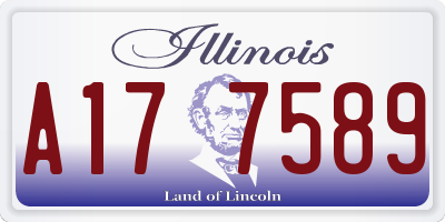 IL license plate A177589