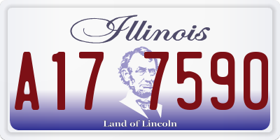 IL license plate A177590