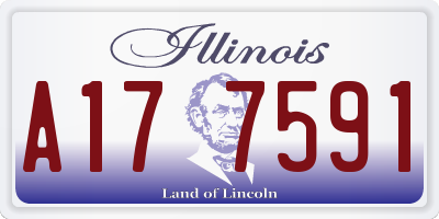 IL license plate A177591