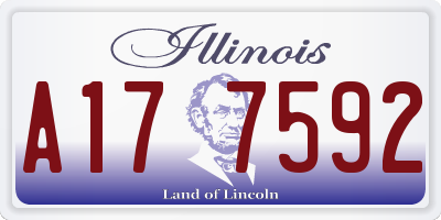 IL license plate A177592
