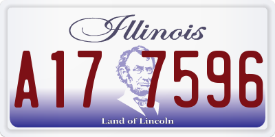 IL license plate A177596