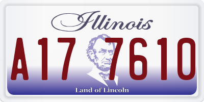 IL license plate A177610