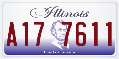 IL license plate A177611