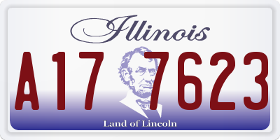 IL license plate A177623