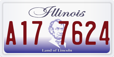 IL license plate A177624