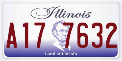 IL license plate A177632