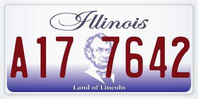 IL license plate A177642