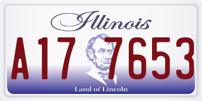 IL license plate A177653