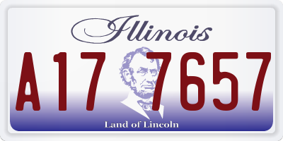 IL license plate A177657