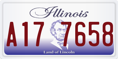 IL license plate A177658