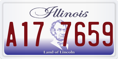 IL license plate A177659