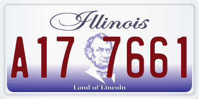 IL license plate A177661