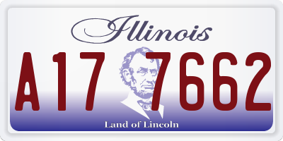 IL license plate A177662