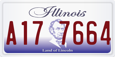 IL license plate A177664