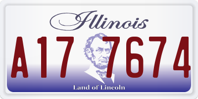 IL license plate A177674