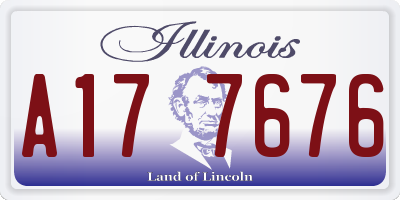 IL license plate A177676