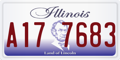 IL license plate A177683