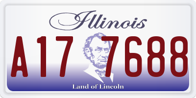 IL license plate A177688
