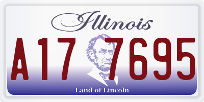 IL license plate A177695