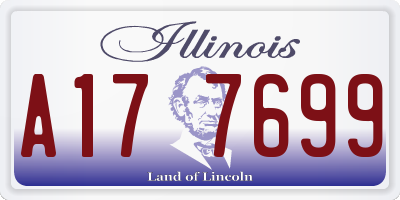 IL license plate A177699