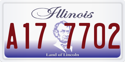 IL license plate A177702