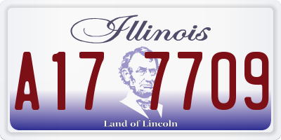 IL license plate A177709
