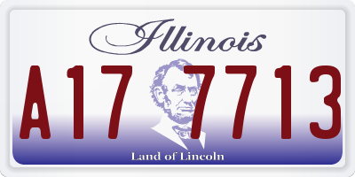 IL license plate A177713