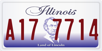 IL license plate A177714