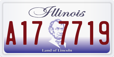 IL license plate A177719