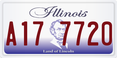 IL license plate A177720